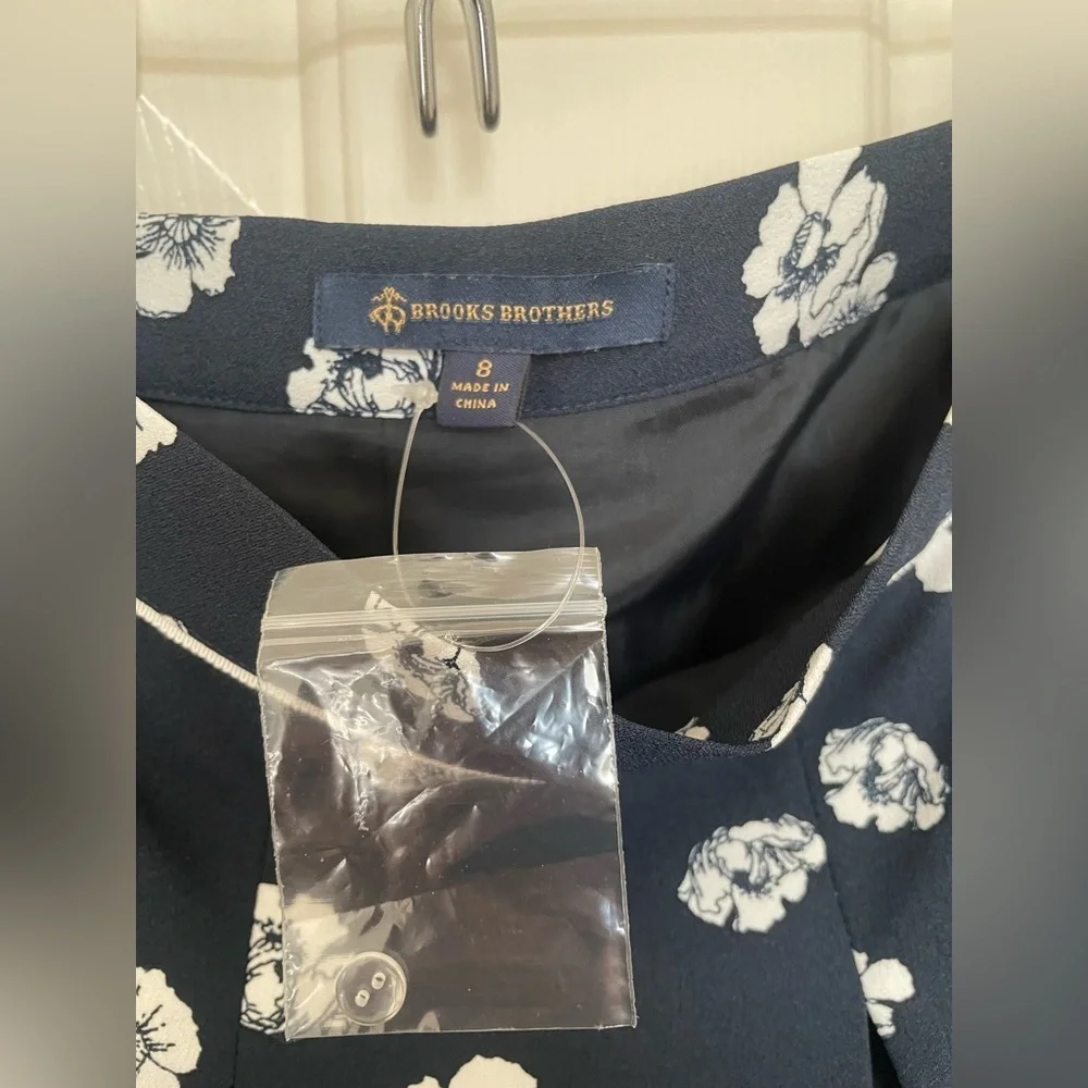 NWT Brooks brothers floral pleated A-line skirt size 10